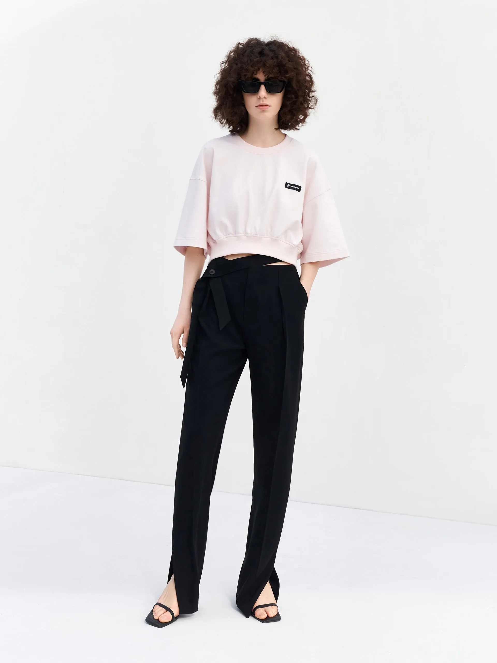 Long Slit Casual Pants