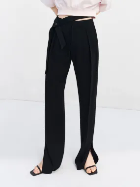 Long Slit Casual Pants