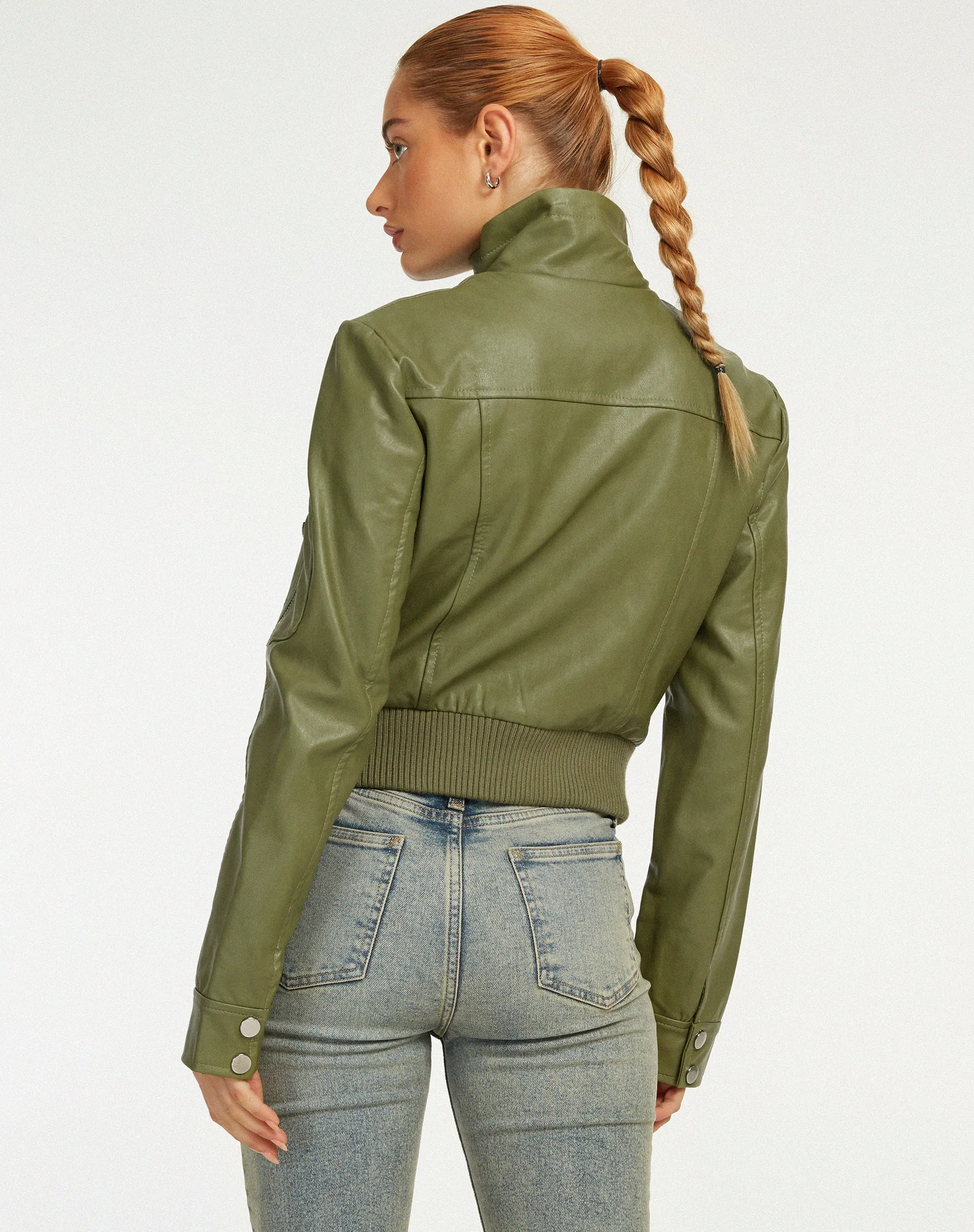 Loviana Jacket in PU Green