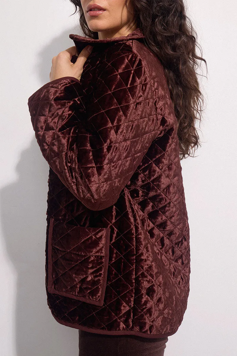 Maria Velvet Quilted Jacket