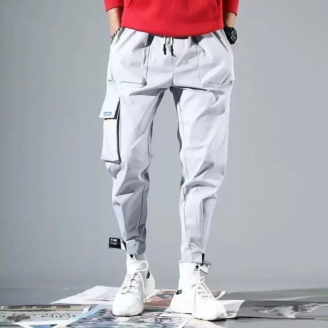 Men Hip Hop Sweat Casual Cargo Pants