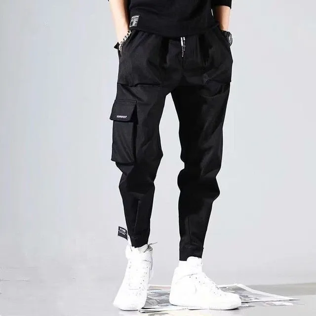 Men Hip Hop Sweat Casual Cargo Pants