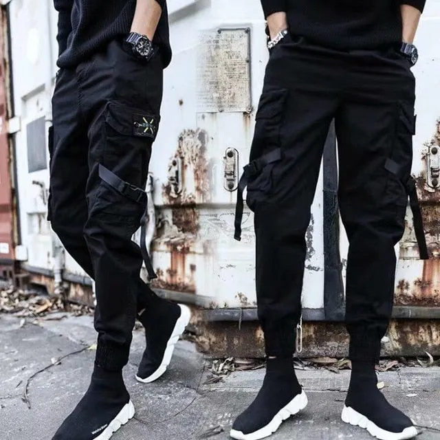 Men Hip Hop Sweat Casual Cargo Pants