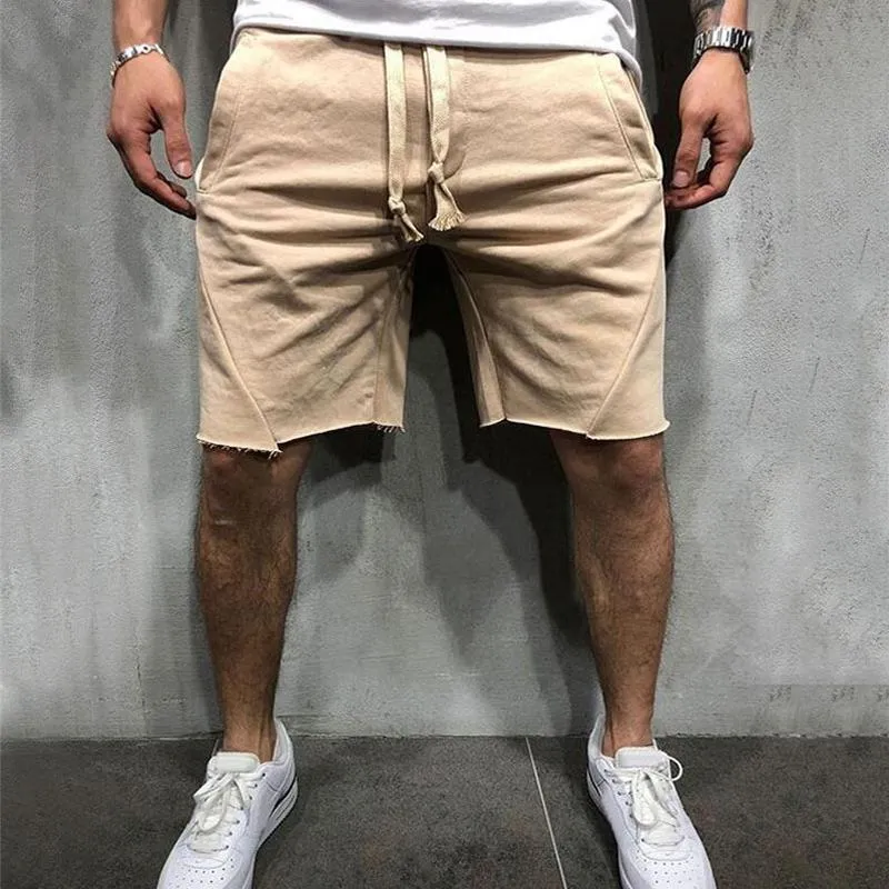 Men Loose Elastic Waist Shorts