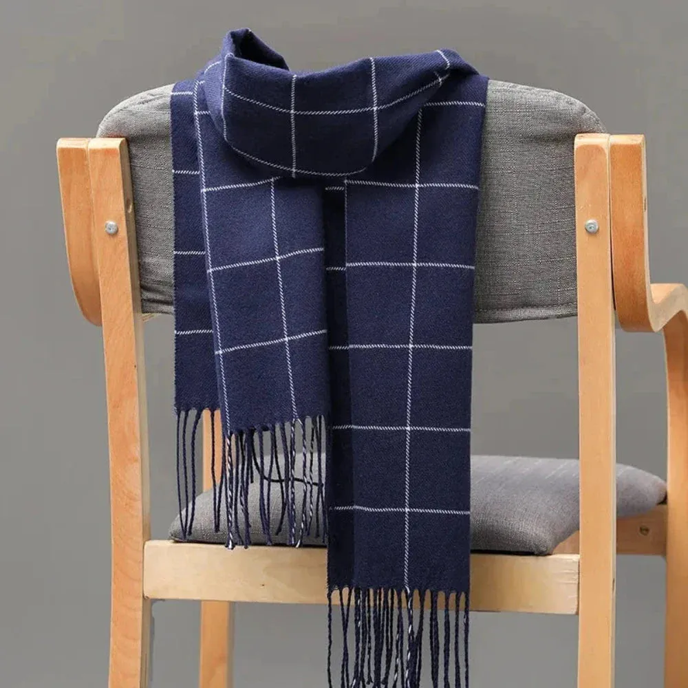 Mens Classic Plaid Scarf