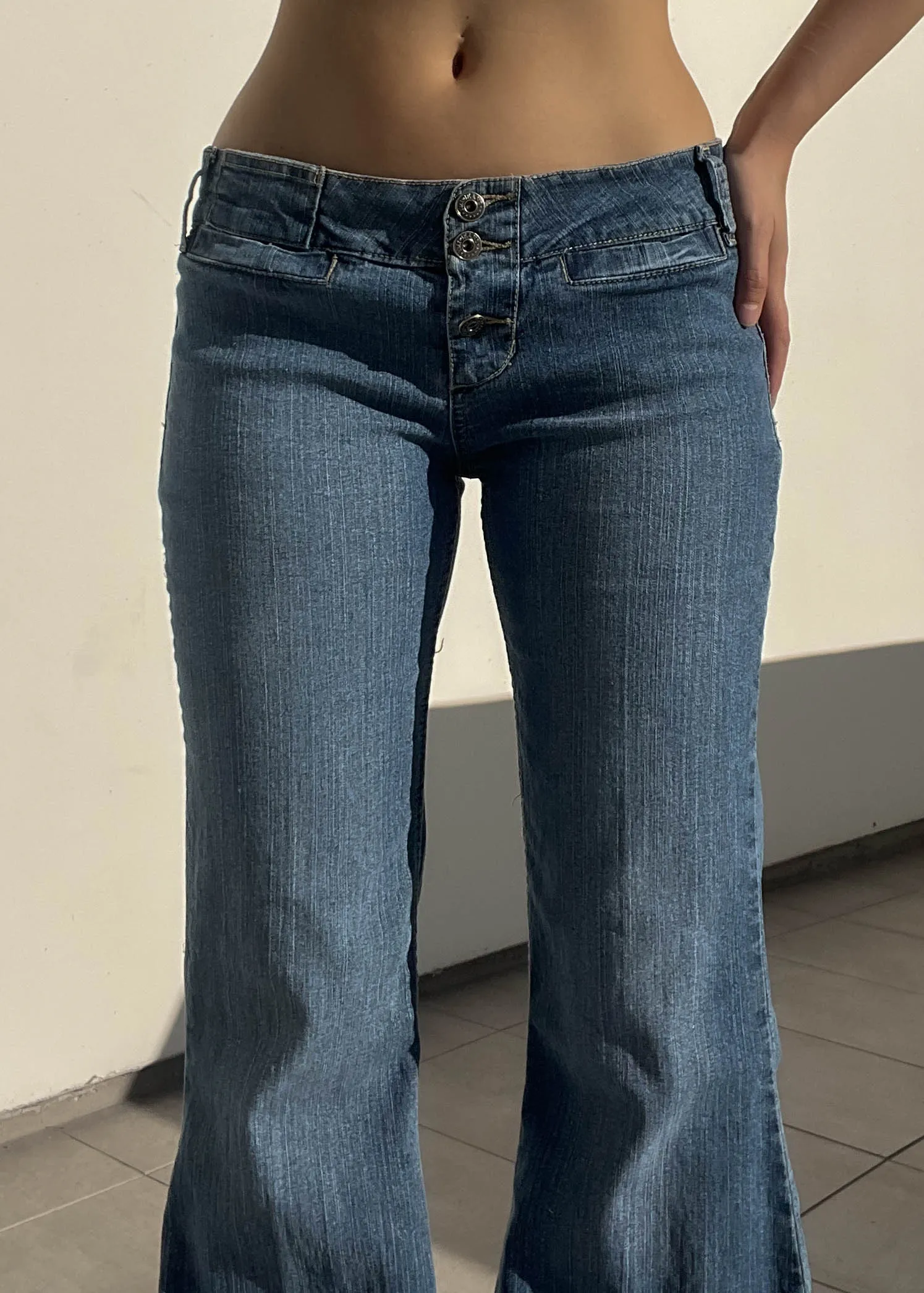 Mid-Wash YMI Denim Flares (M)