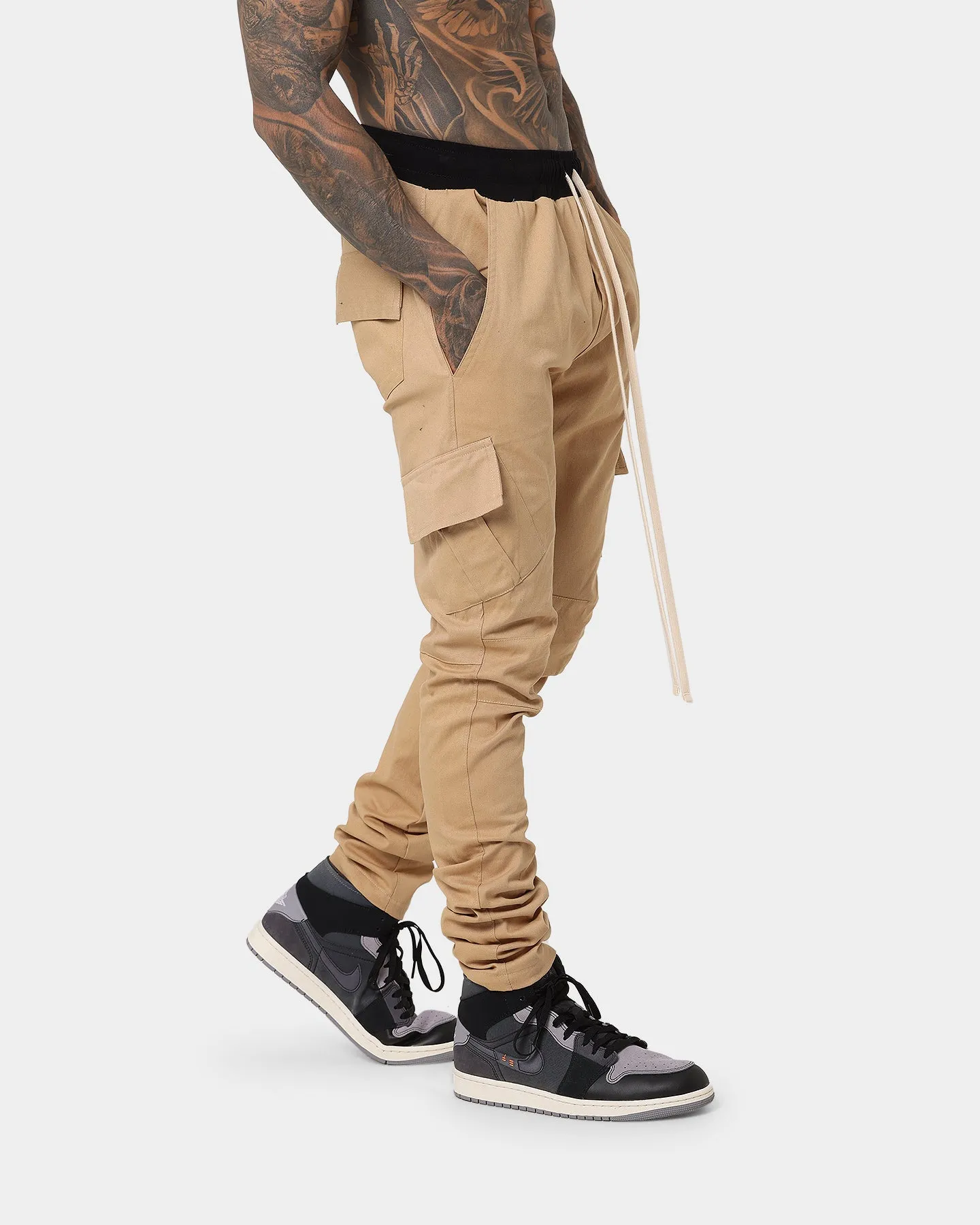 MNML Cargo Drawcord II Pants Khaki