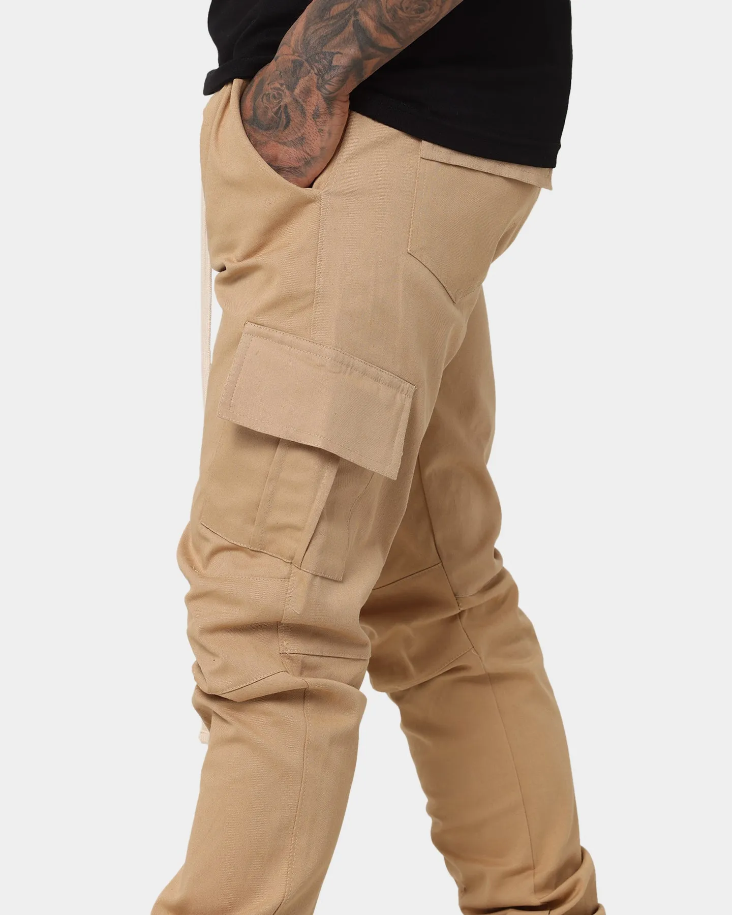 MNML Cargo Drawcord II Pants Khaki