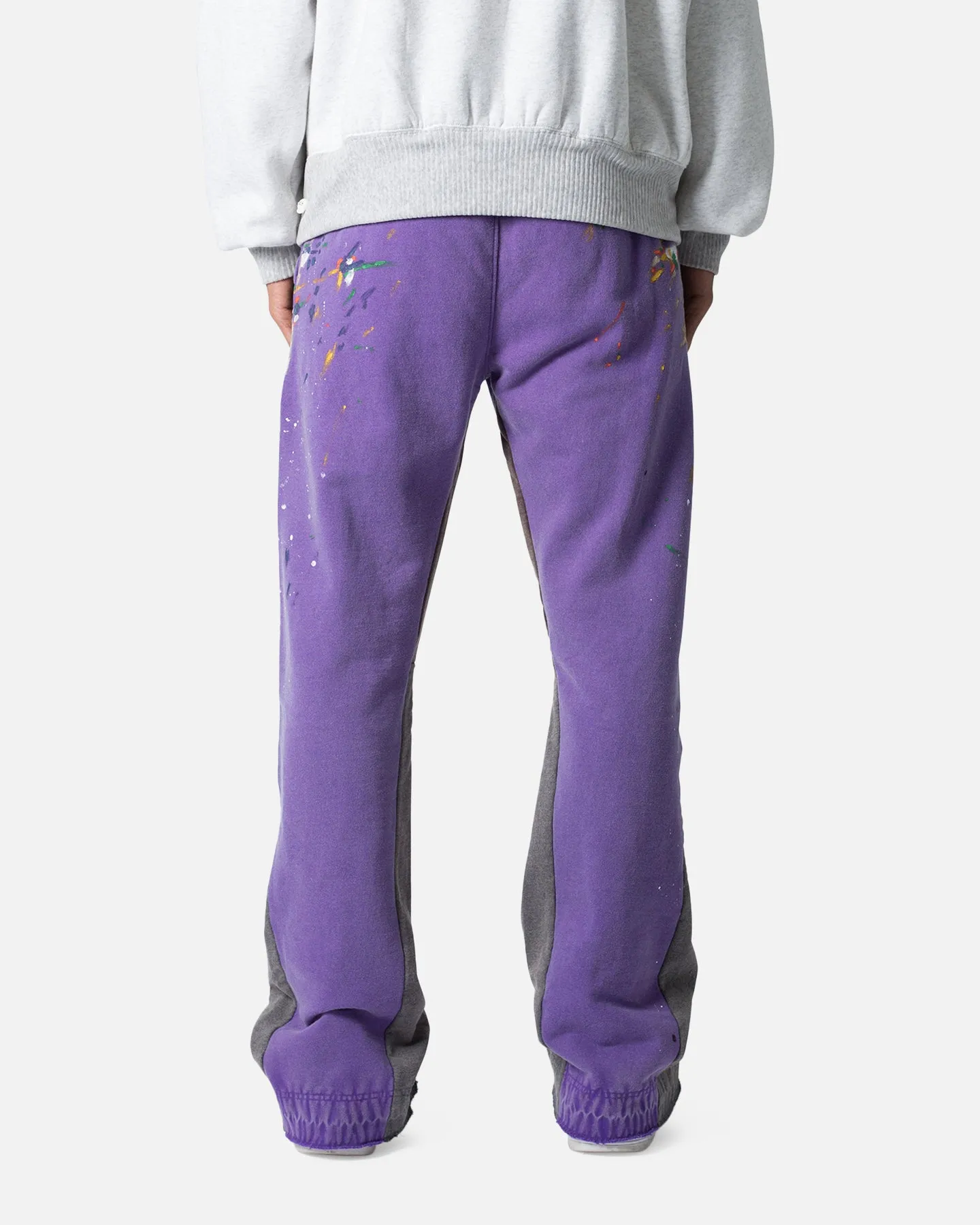 MNML Contrast Bootcut Sweatpants Purple