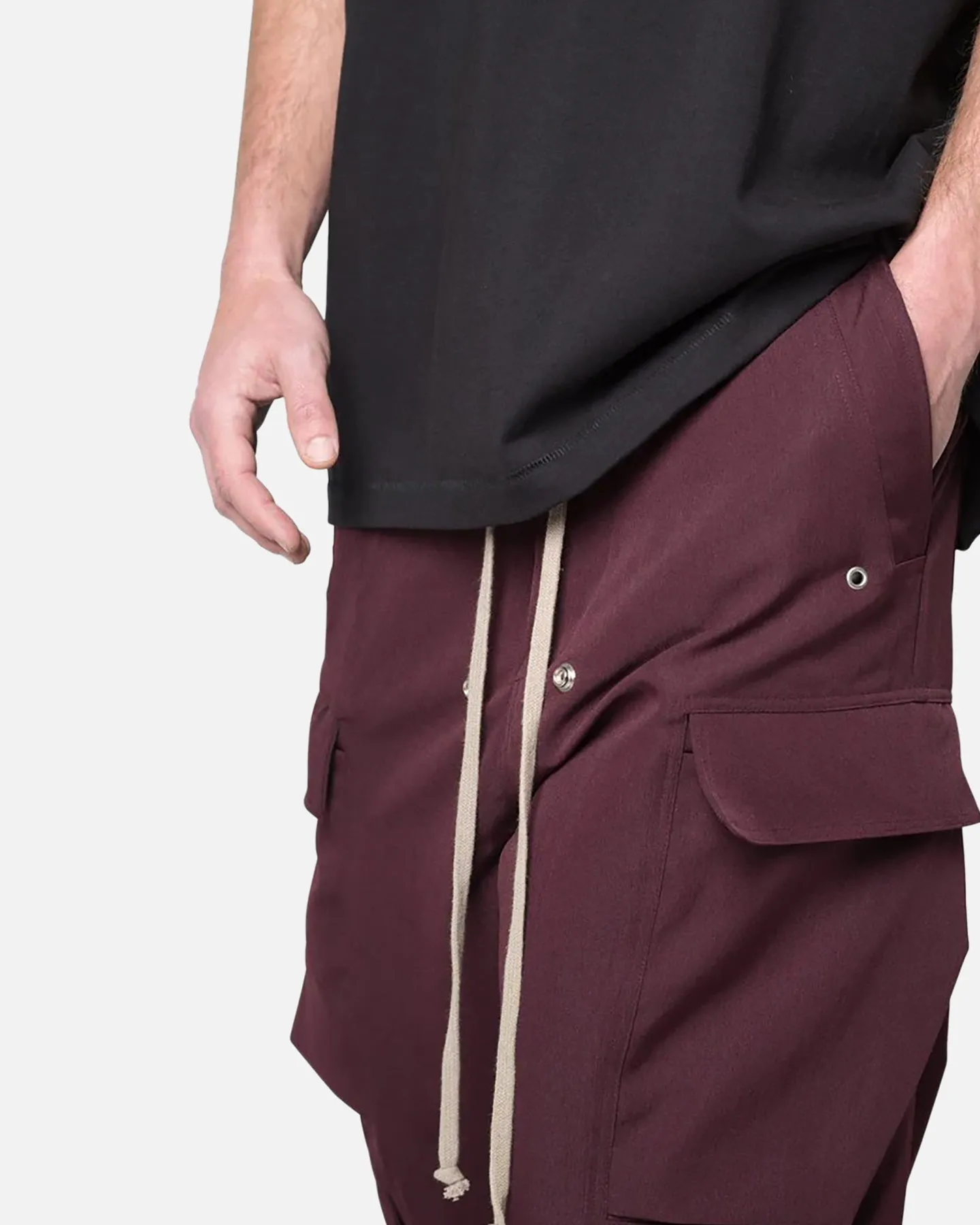 MNML Rave Double Cargo Pants Plum