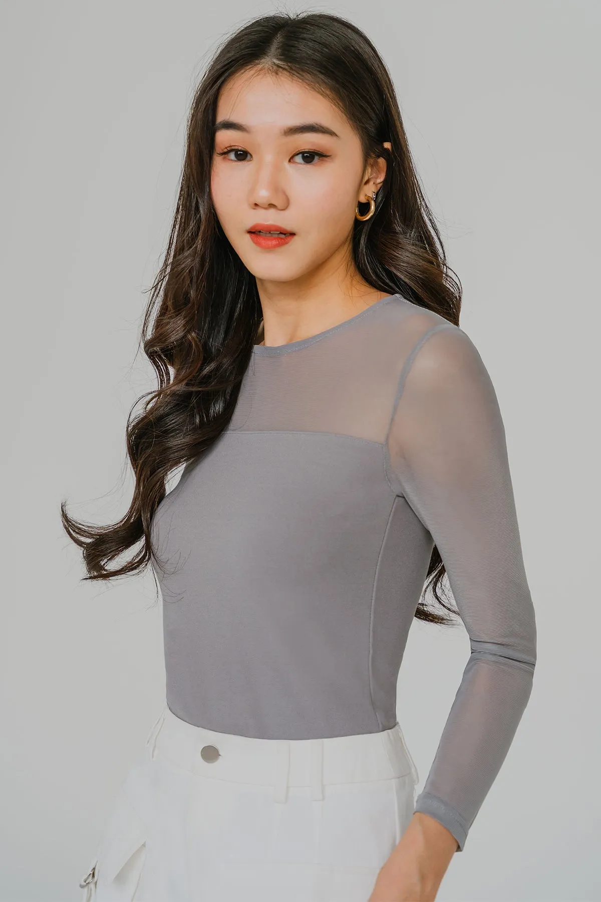 Mod Mesh Top (Grey)