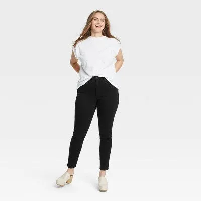 New - Universal Thread Women's High-Rise Skinny Jeans Cropped Stretchy Slim