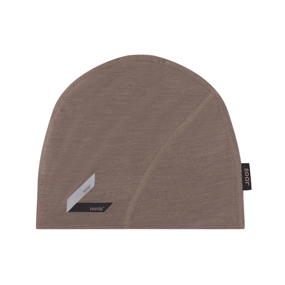 Norda x Soar Merino Silk Beanie Deep Taupe