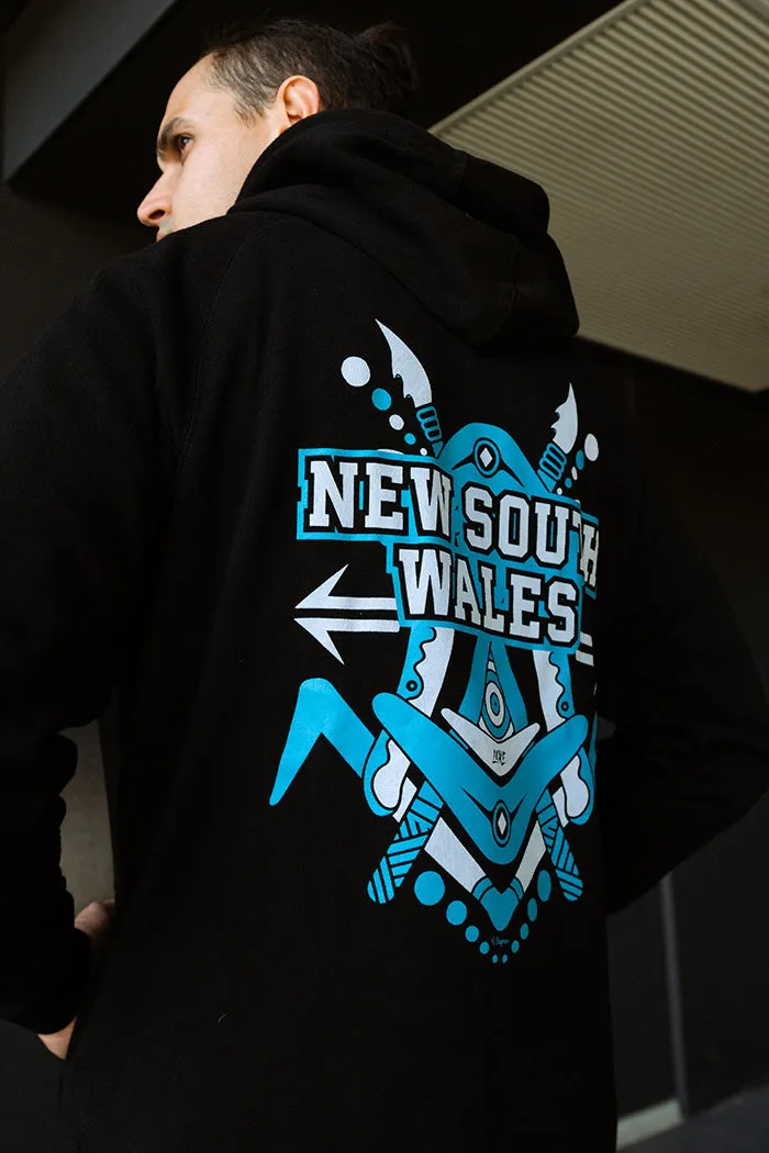 NSW Tribute Black Premium Cotton Blend Unisex Hoodie