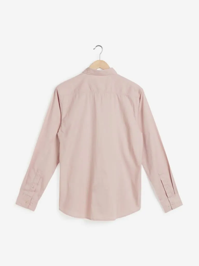 Nuon Peach Slim-Fit Shirt