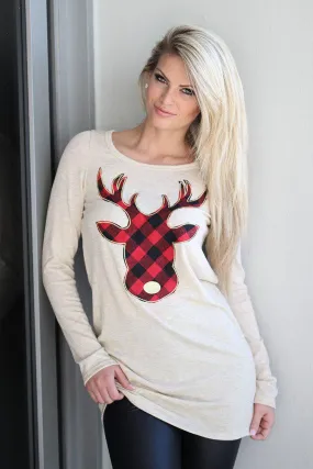 Oatmeal Reindeer Tunic