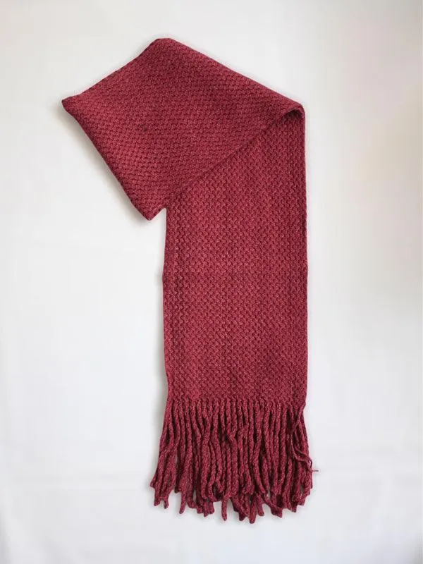 One Friday Burgundy Solid Muffler