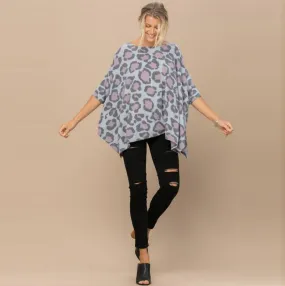 Oversize Bold Prints Knit Tunic