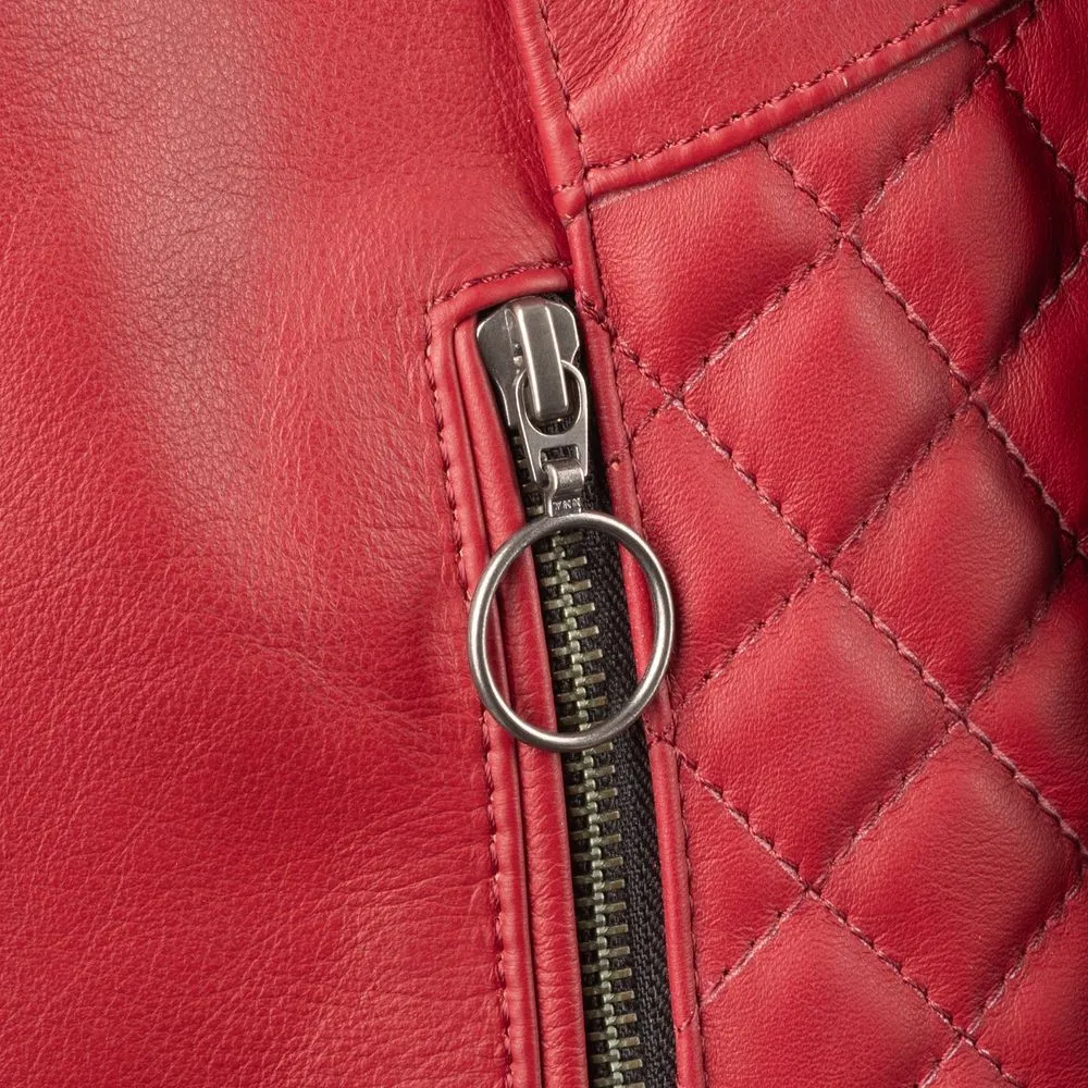 Oxford Radley Ladies Leather Jacket Red