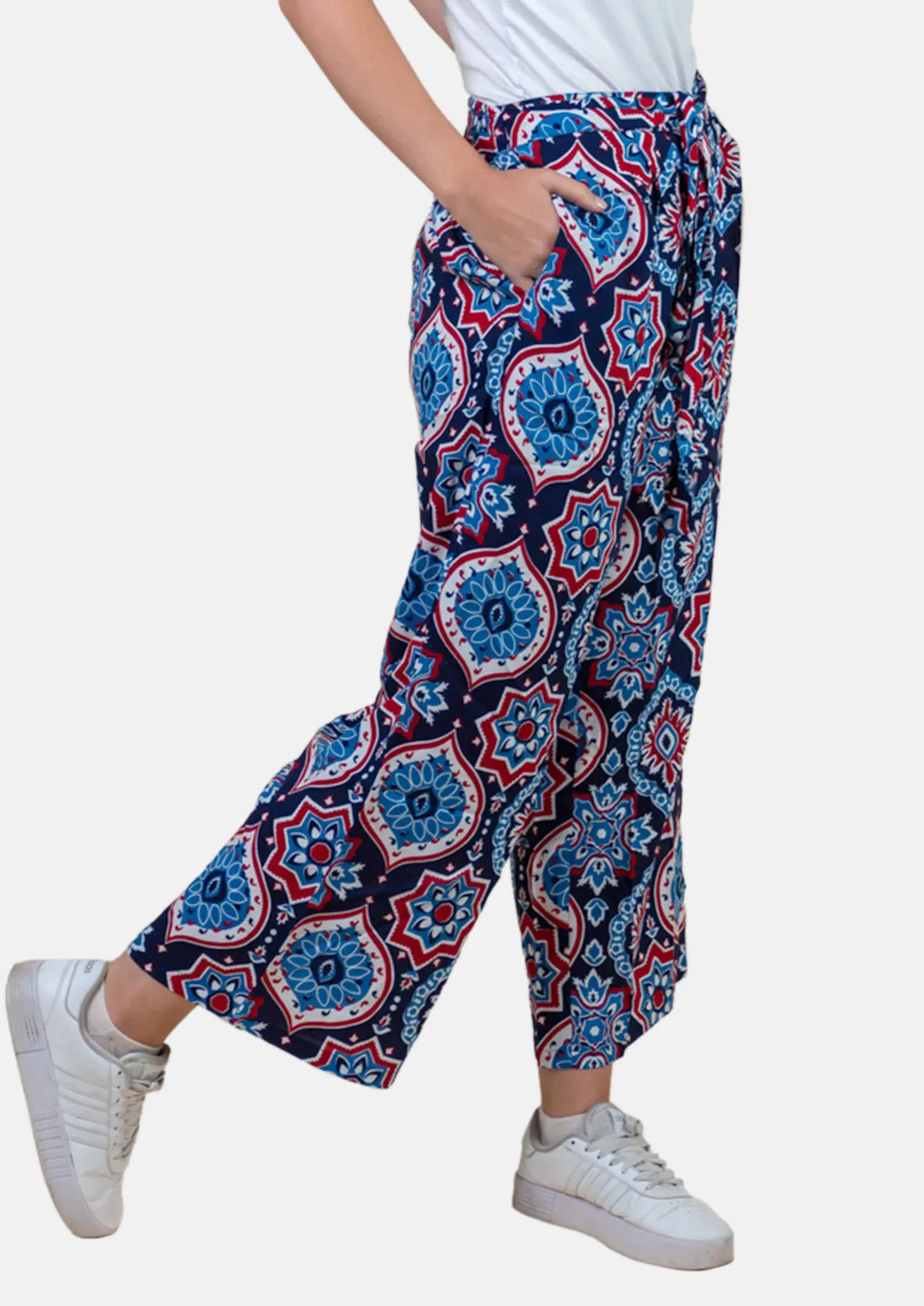 Paisley Wide Leg Palazzo Trouser