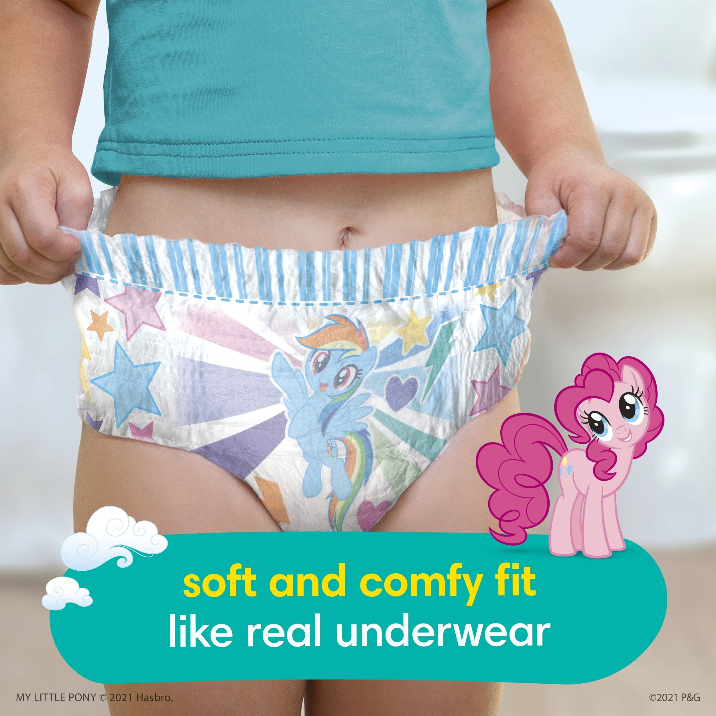 Pampers Easy Ups My Little Pony Training Pants Toddler Girls 2T/3T 84 Ct