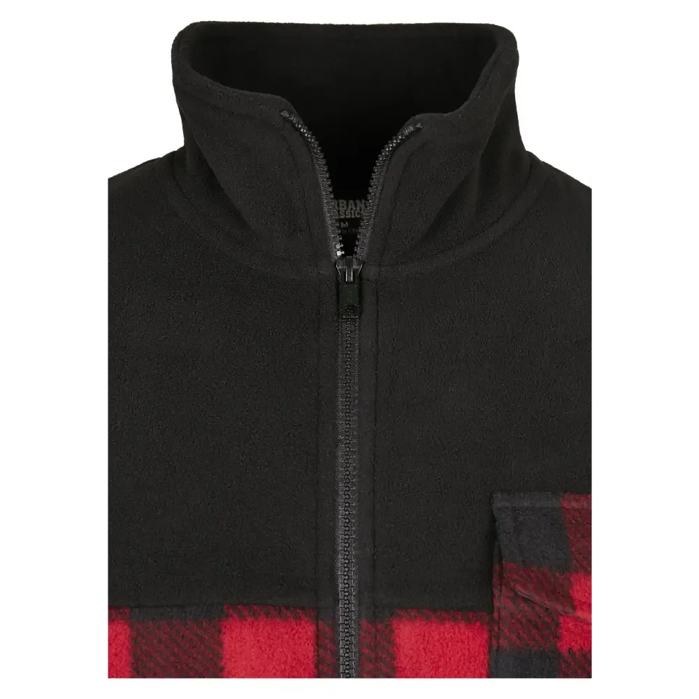 Patterned Polar Fleece Track Jacket