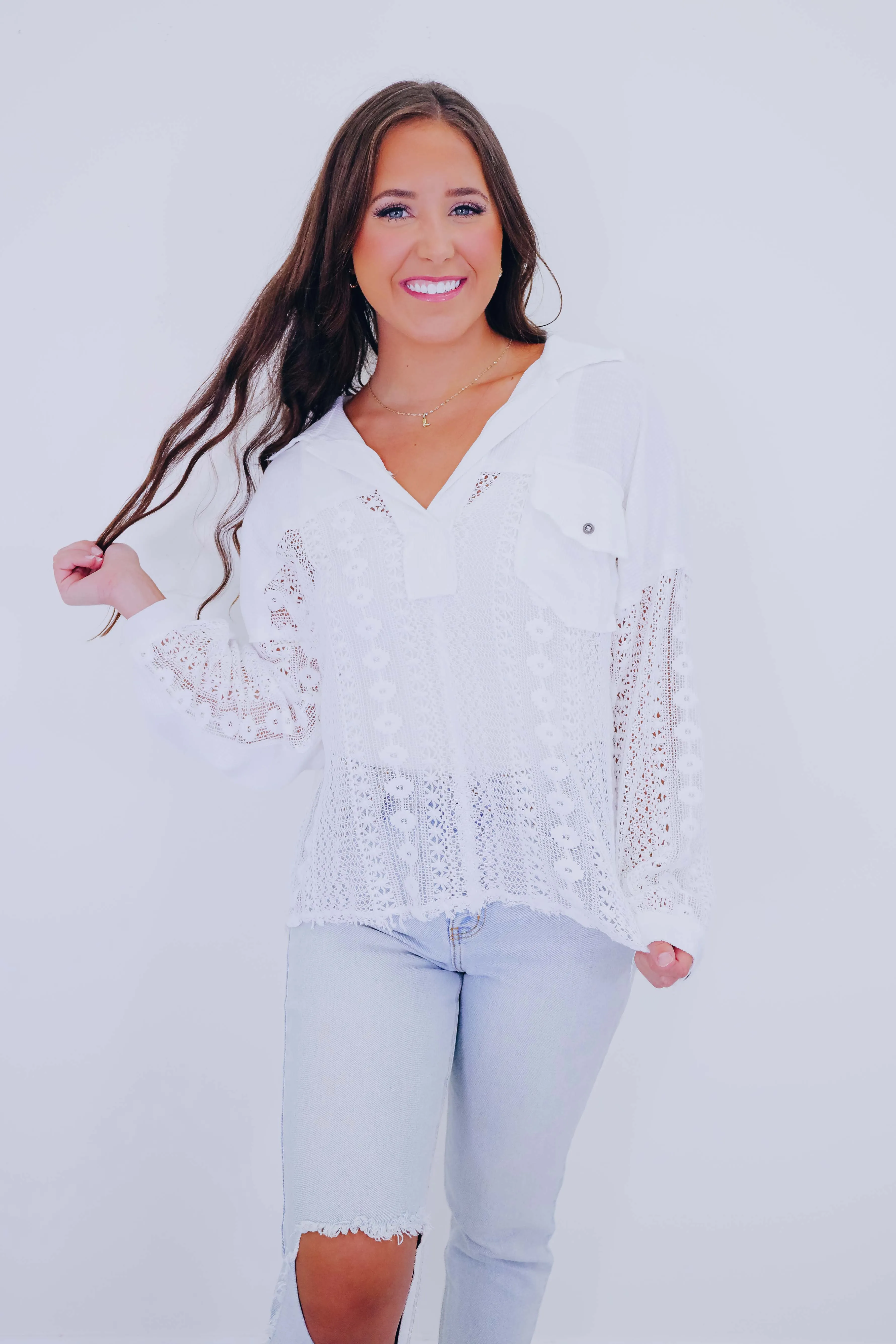 Peek-A-Boo Lace Top - 6 Colors