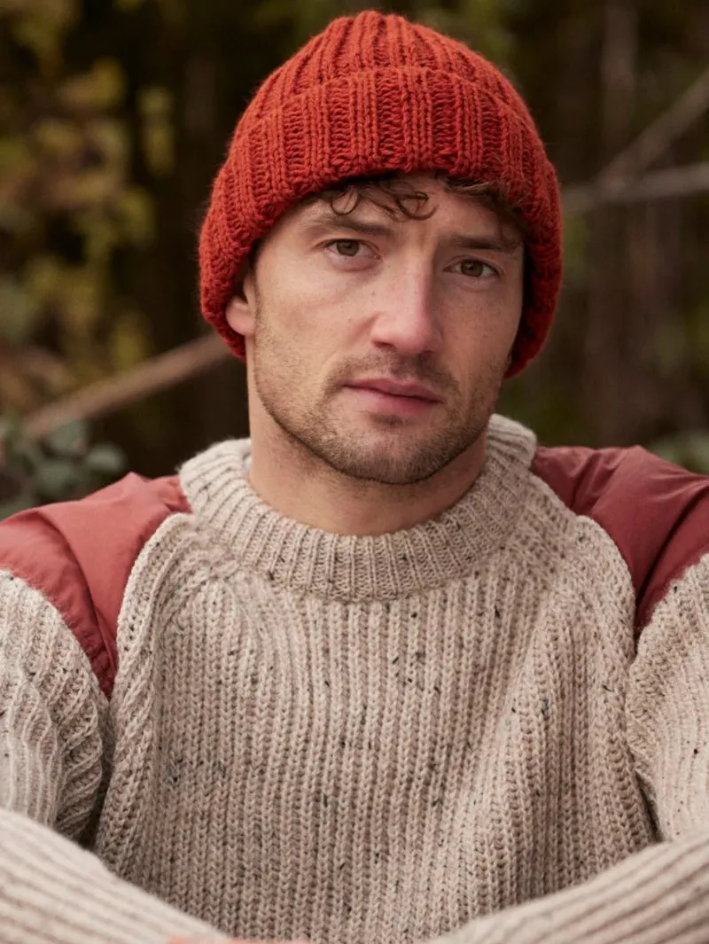 Peregrine Ribbed Beanie Orange