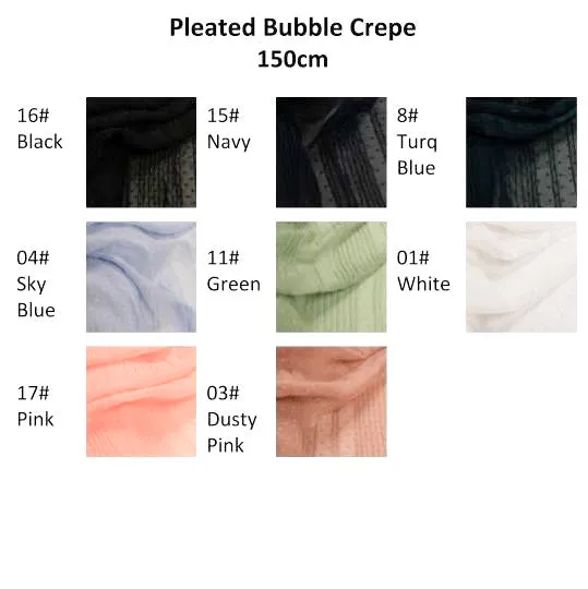 Pleated Bubble Crepe