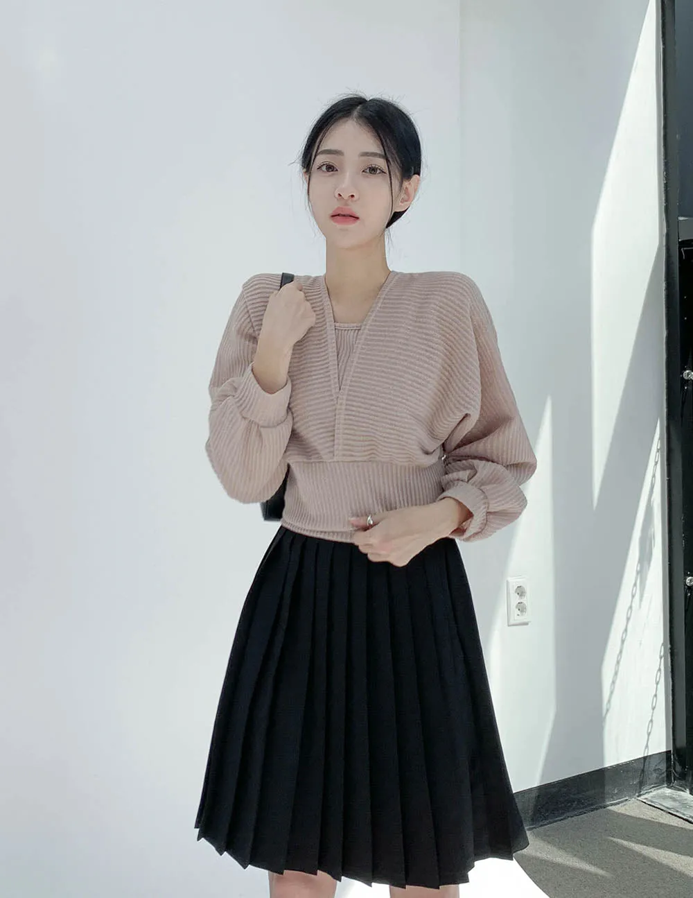 Pleated Midi Skirt CN17