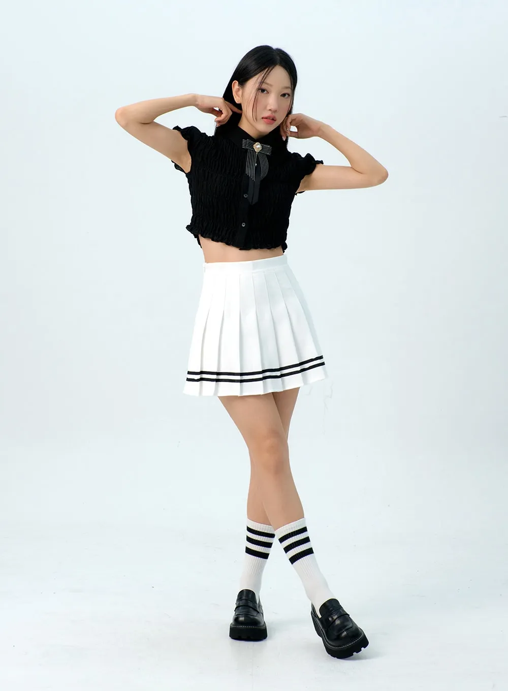 Pleated Mini Tennis Skirt IG312