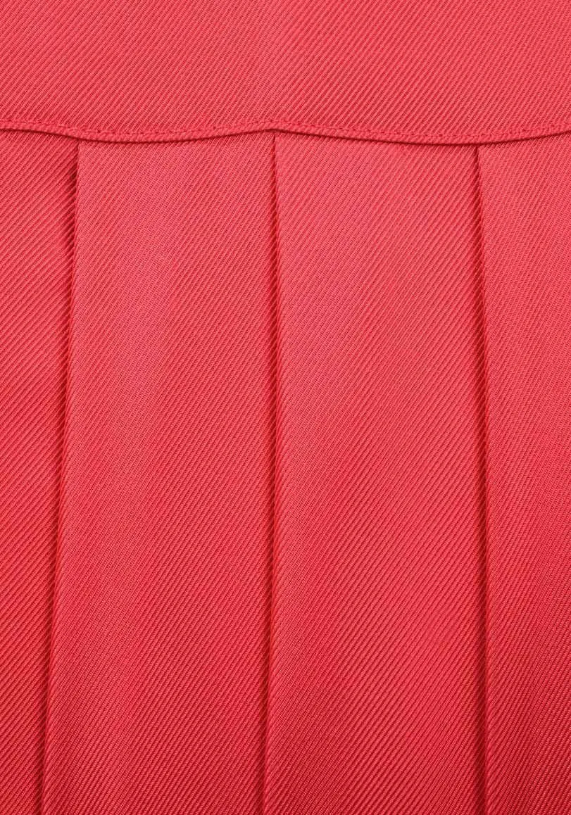 Pleated Rouge Skirt