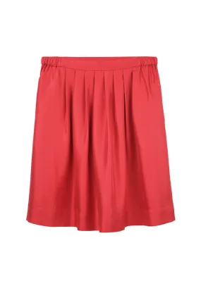 Pleated Rouge Skirt