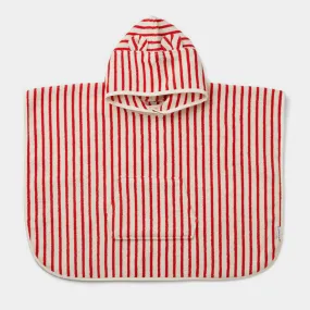 Poncho Izzi Red Stripe