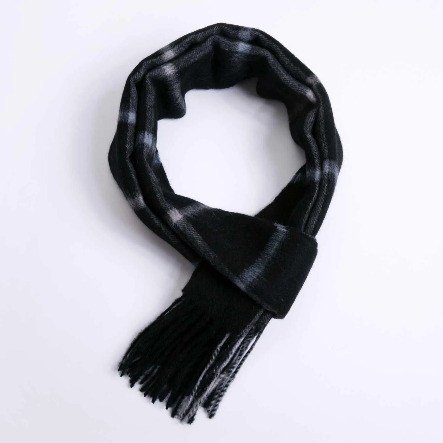 POSH FLEECE Pure Wool Luxurious Scarf with Fringed Trim SGB10071