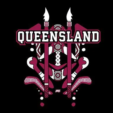 QLD Tribute Black Premium Cotton Blend Unisex Hoodie