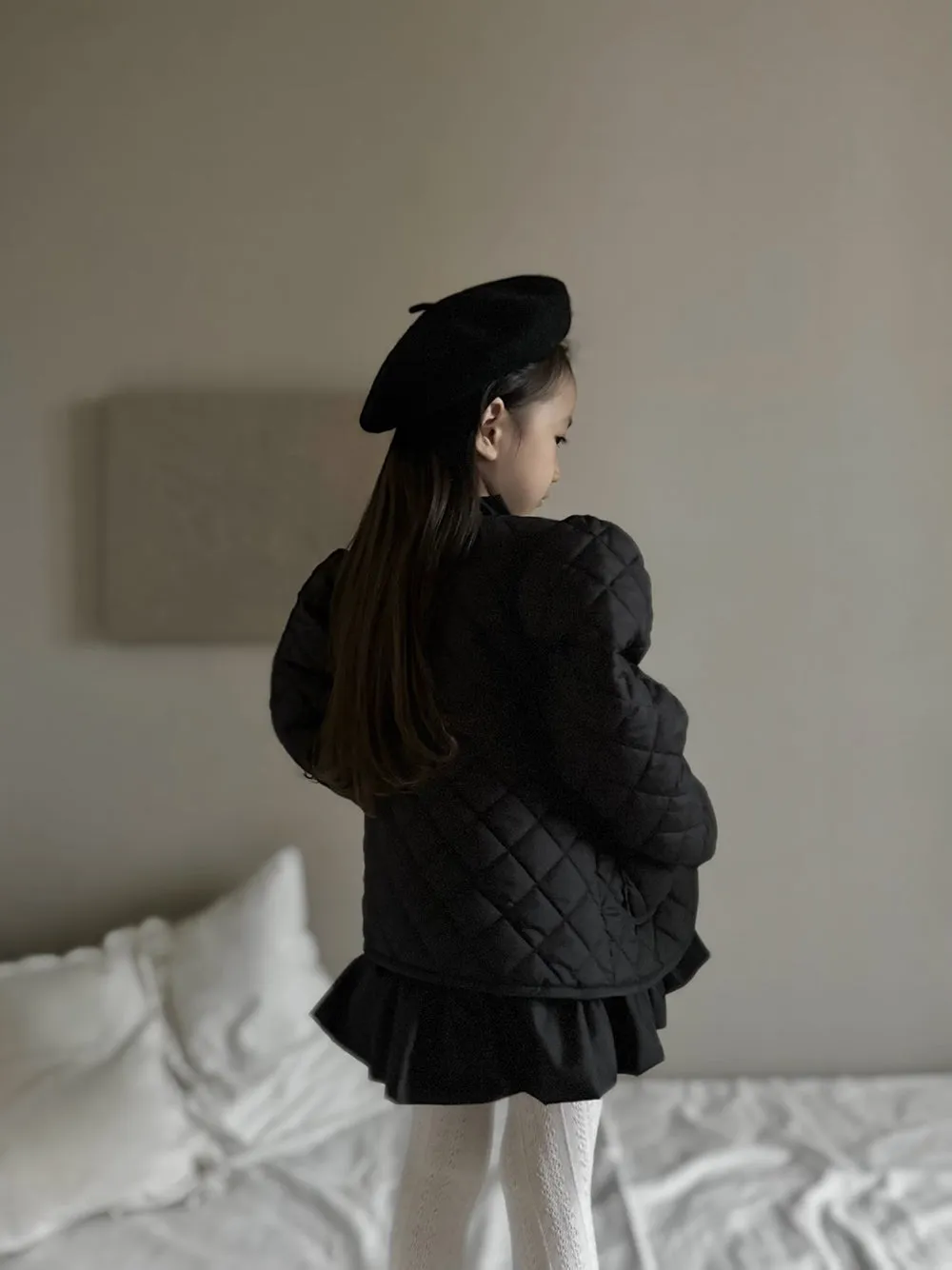 Quilted Puff Jacket _ Black