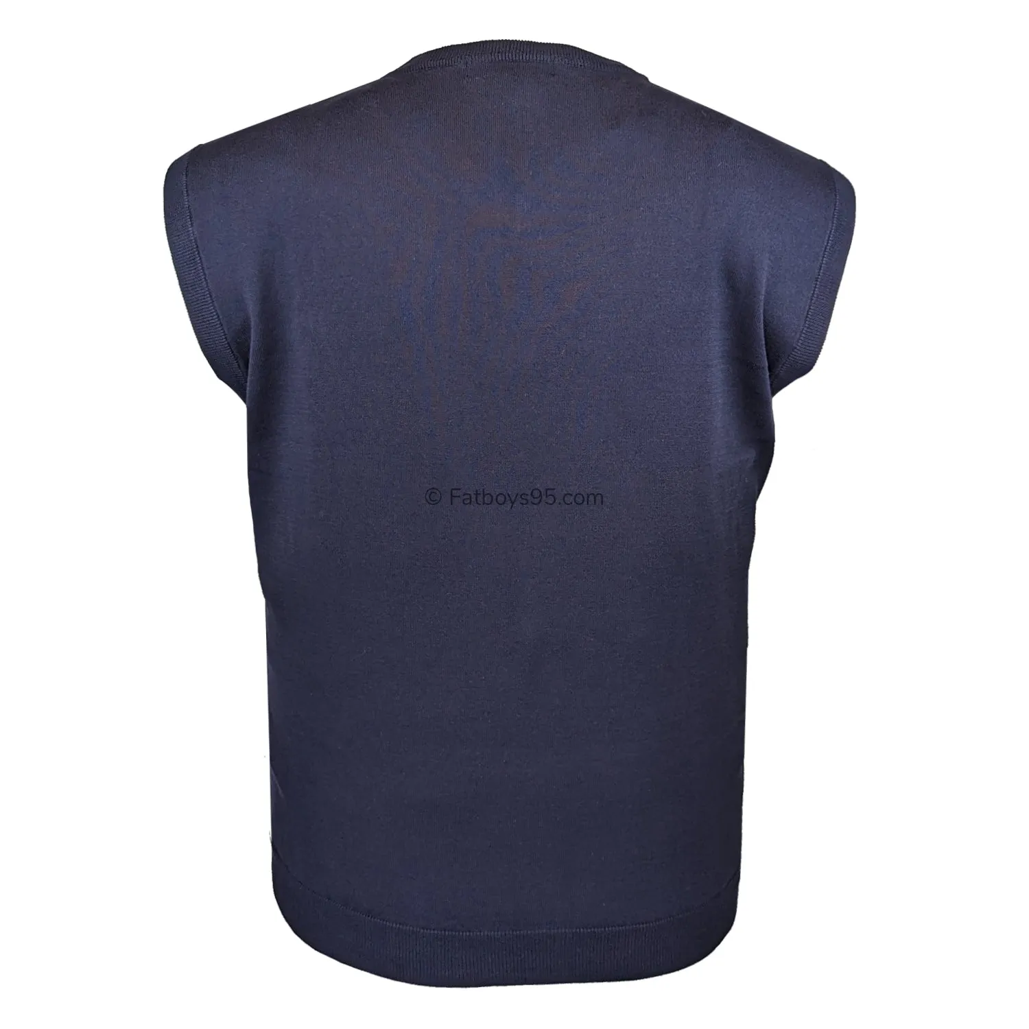 Raging Bull Sleeveless Sweater - S1447 - Navy