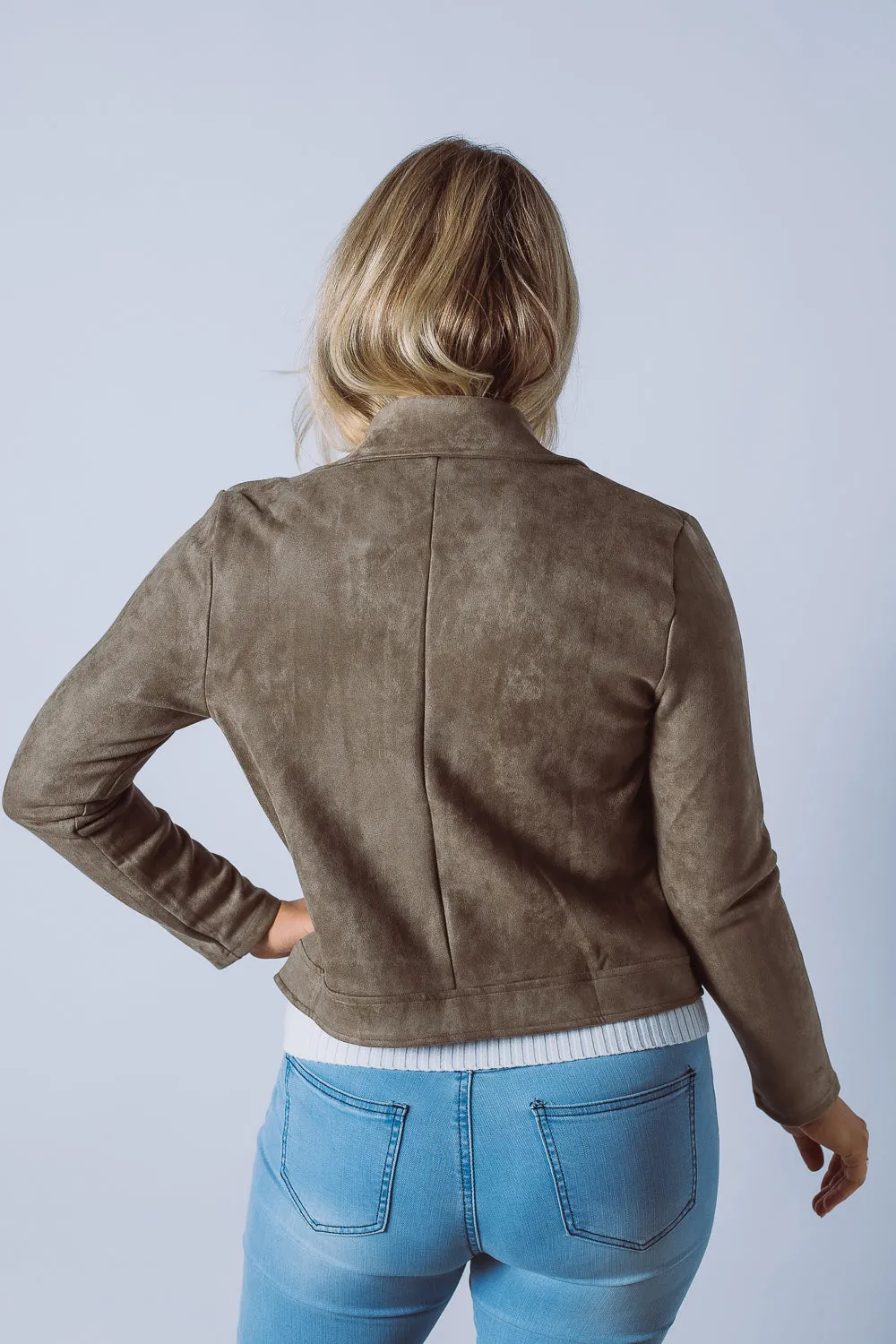 Rider Faux Suede Jacket