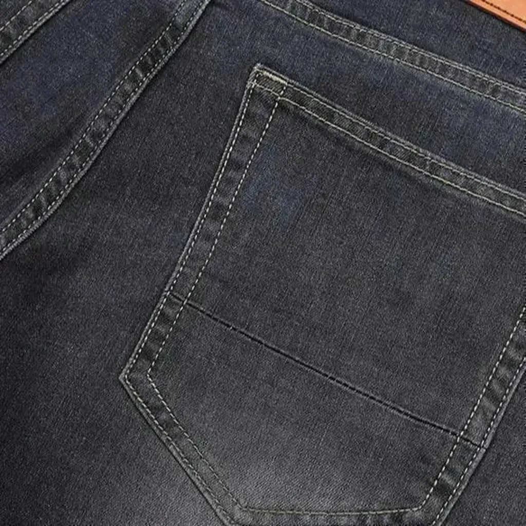 Sanded and slim men's jeans