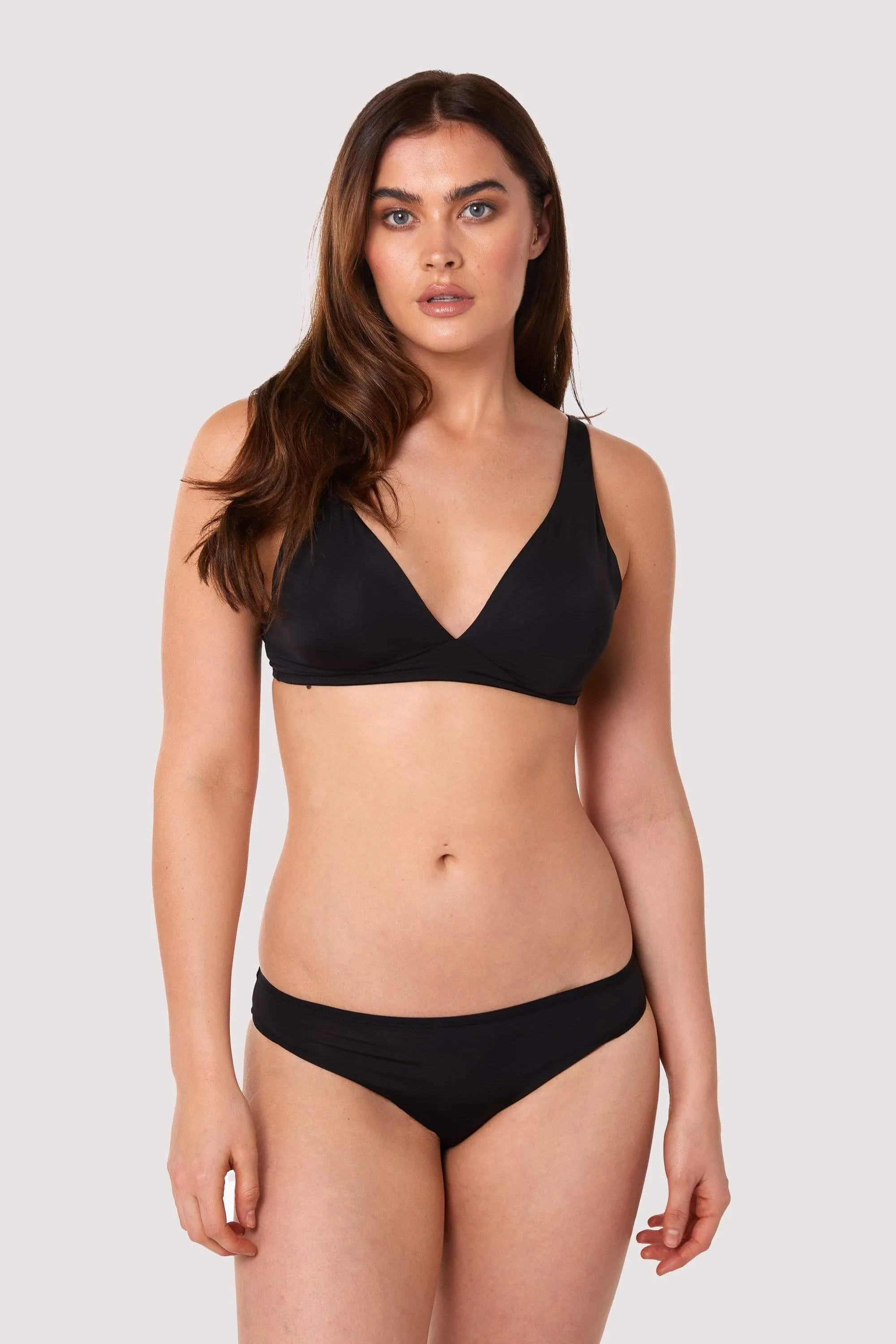 Second Skin Black Recycled Brief