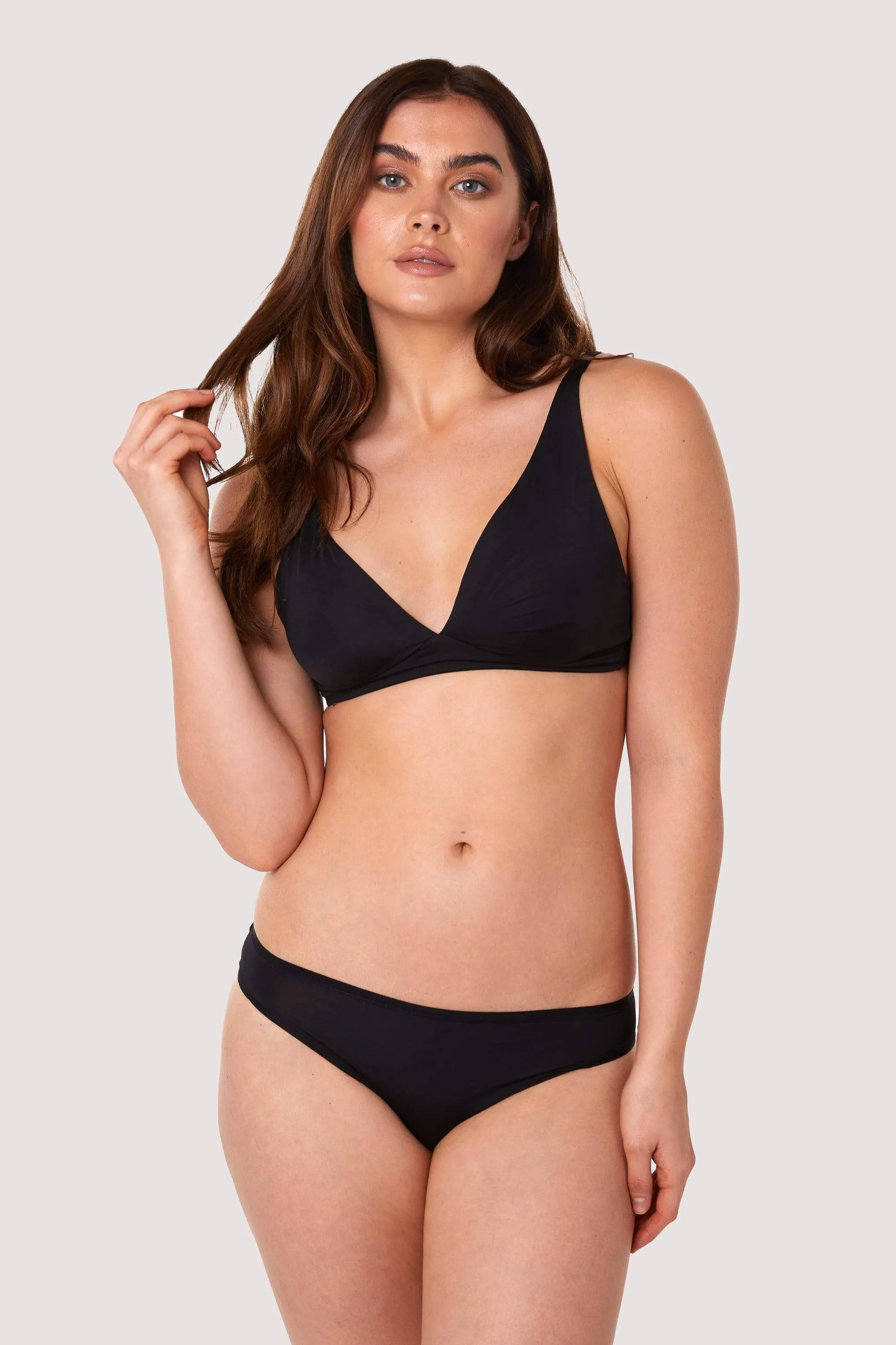 Second Skin Black Recycled Brief