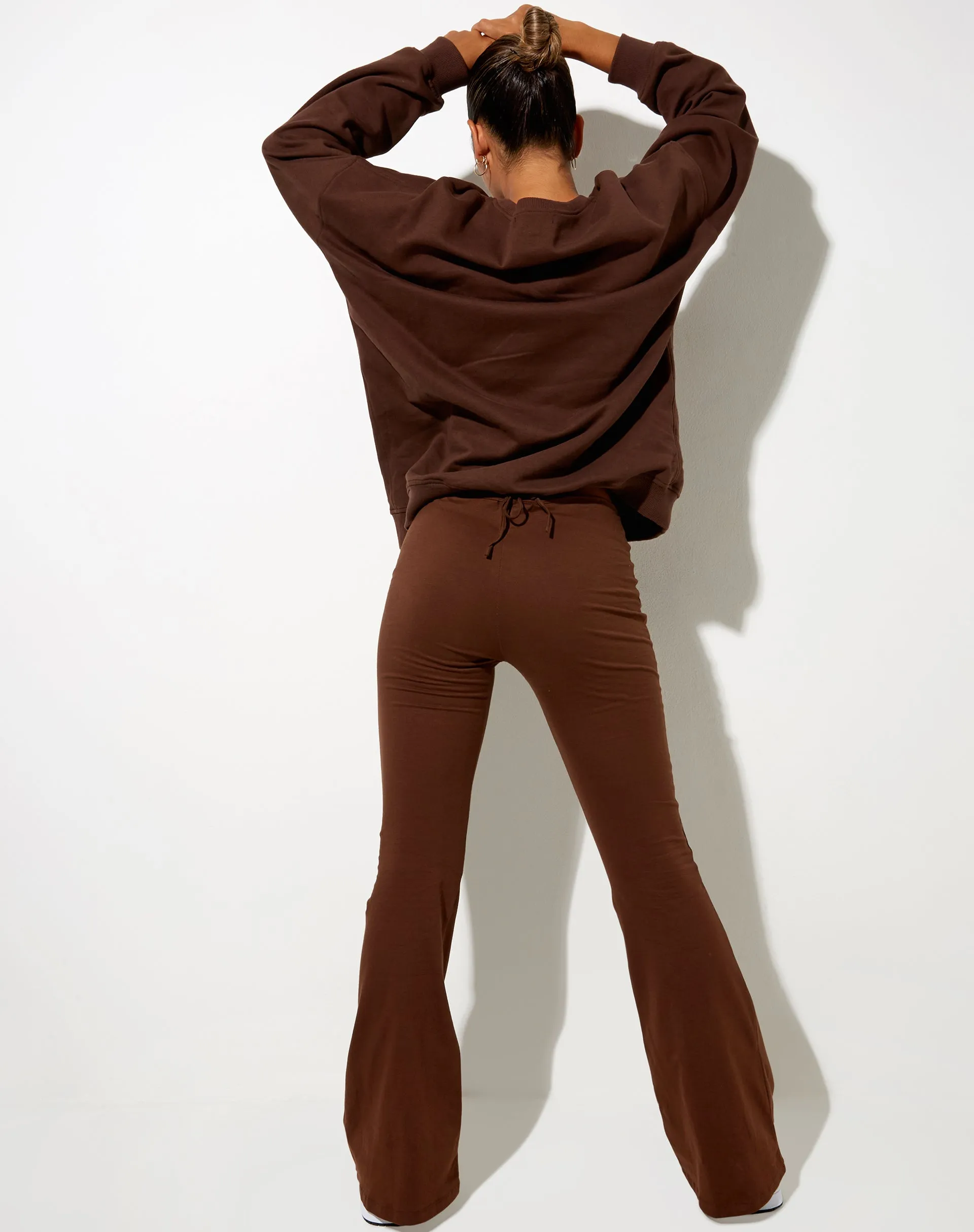 Sekar Flare Trouser in Cocoa