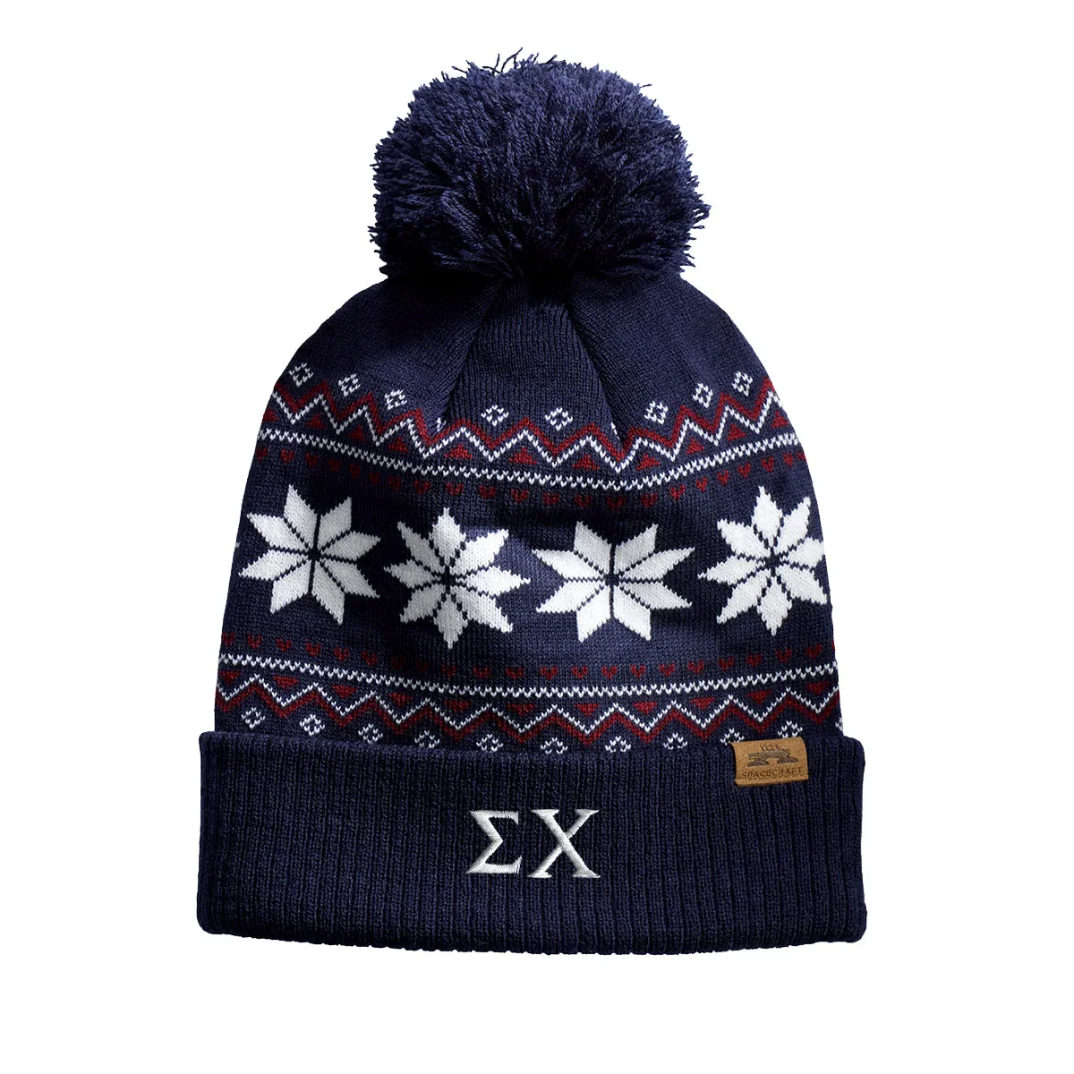 Sigma Chi Knitted Pom Beanie