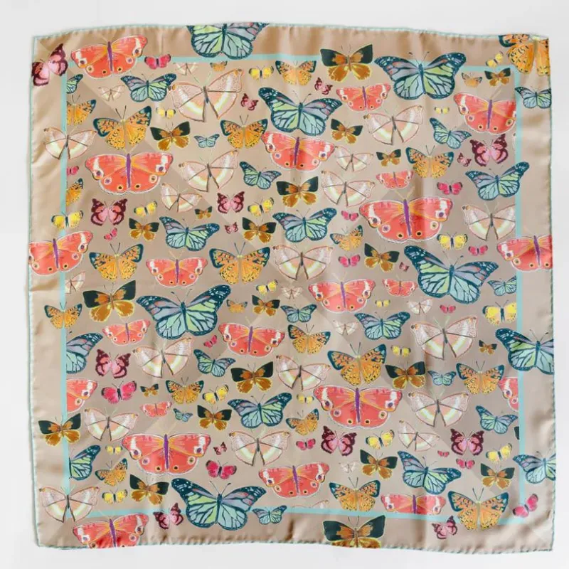 Sister The Brand | Butterflies Silk Twill Square Scarf