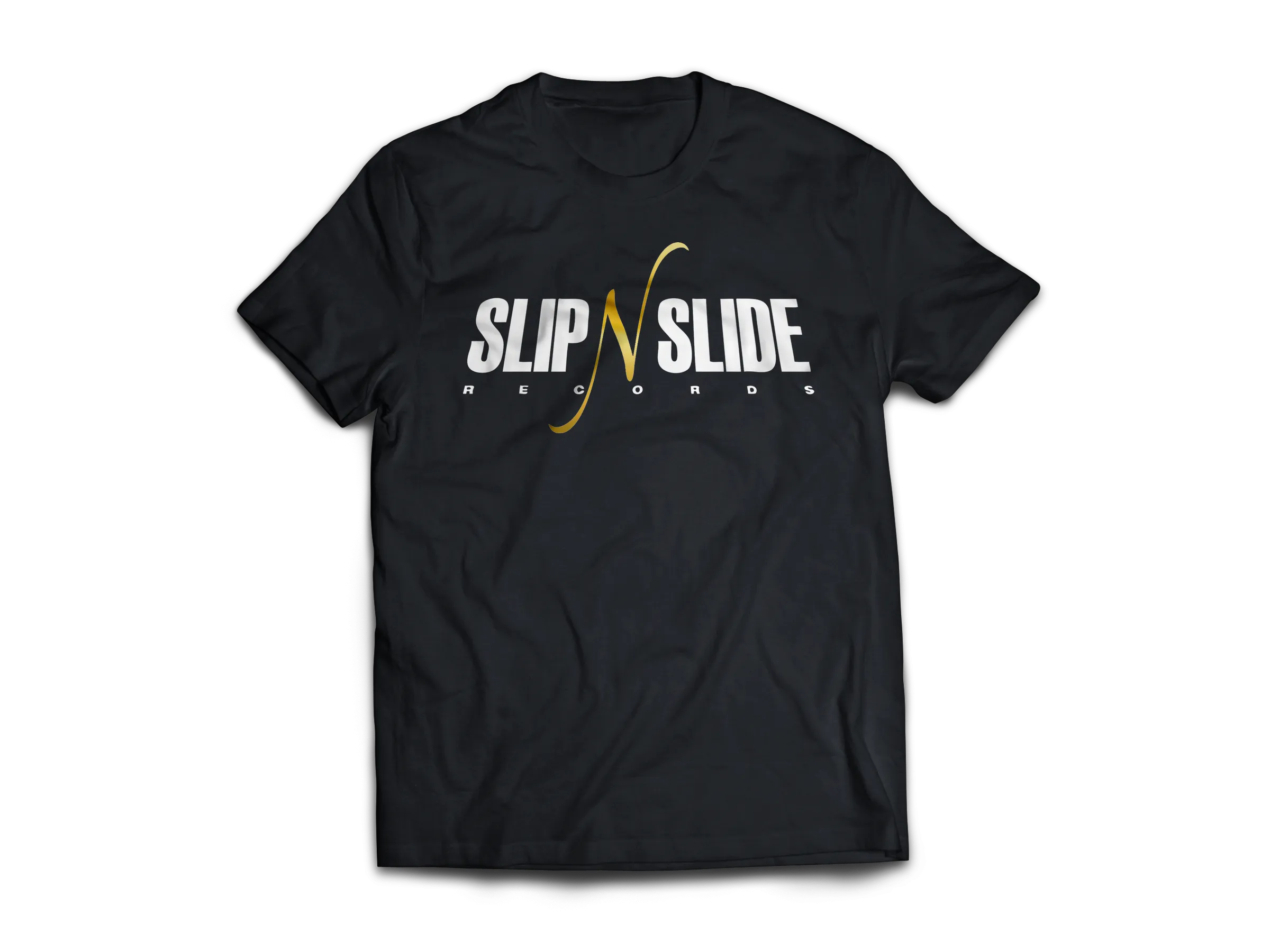 Slip N Slide Records Crew Neck Black Tee