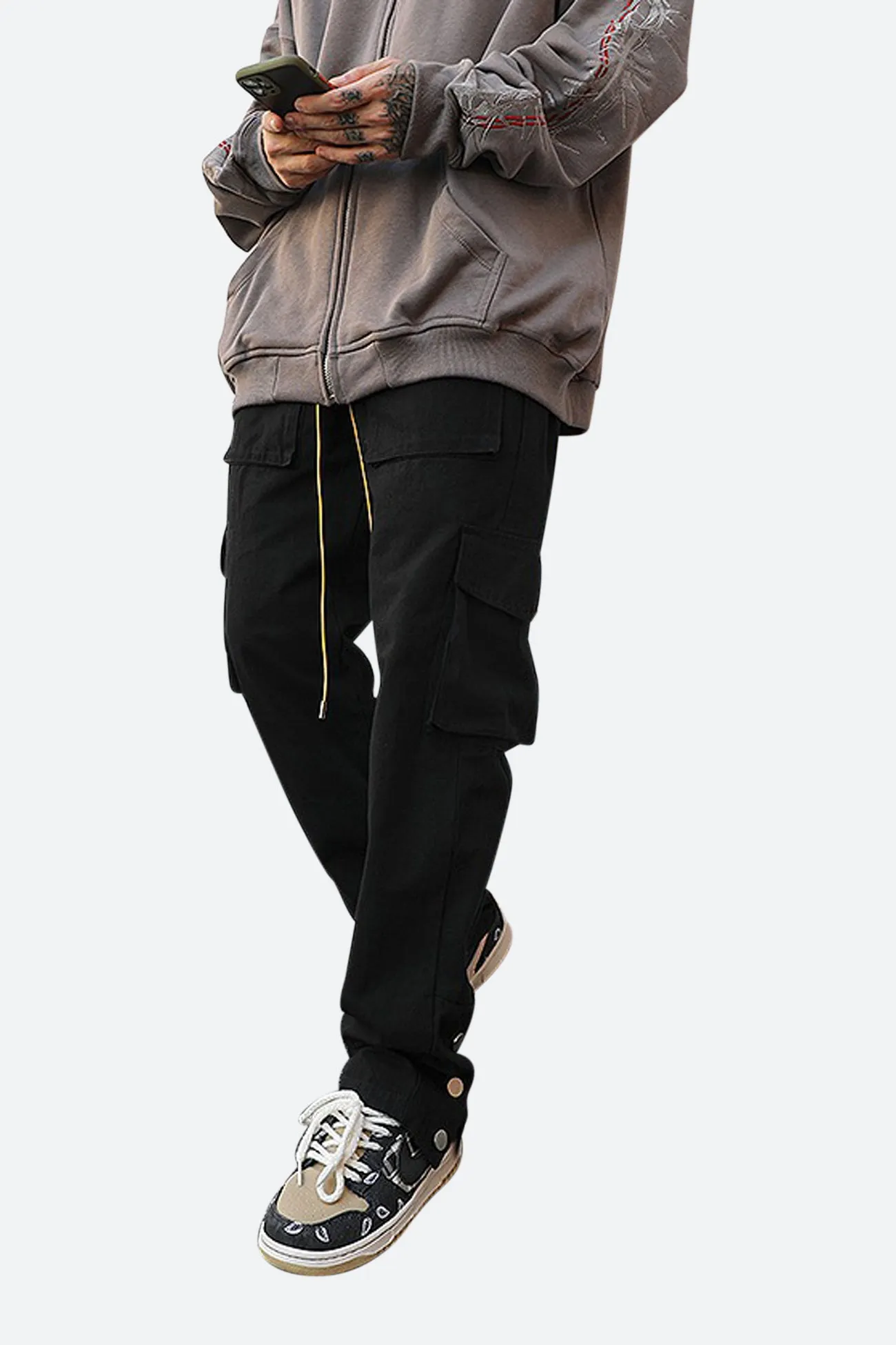 SNAP CARGO PANTS