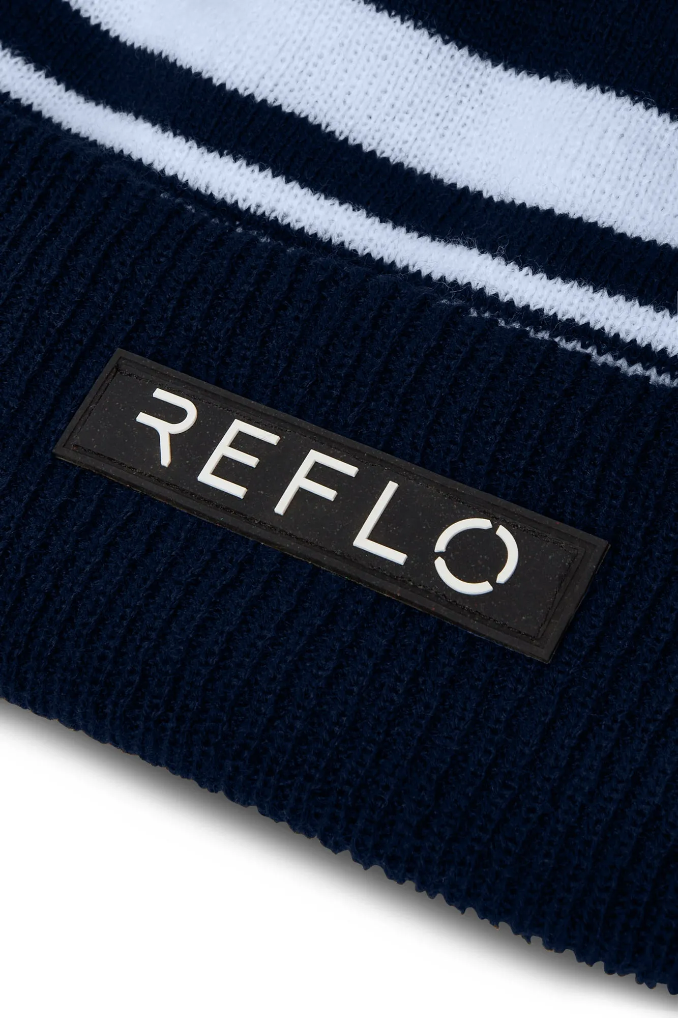 Snowdon Beanie Striped Navy/White