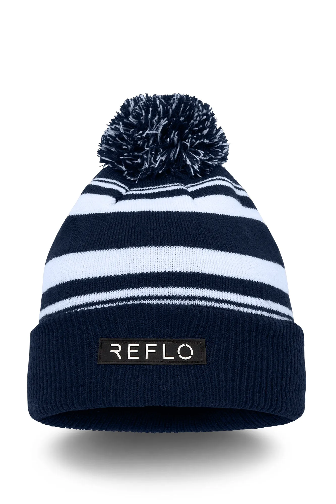 Snowdon Beanie Striped Navy/White