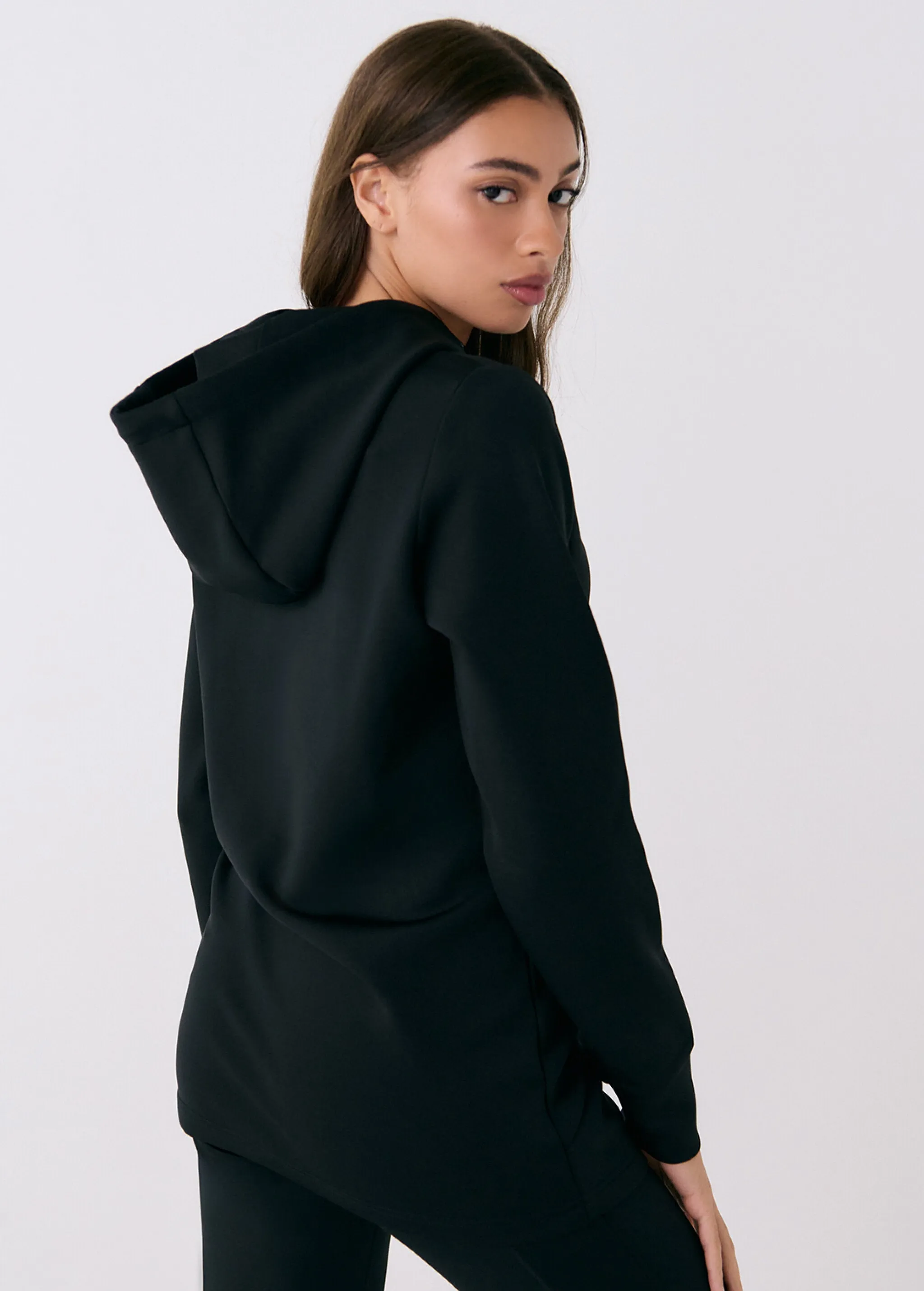 Spacer Long Sleeve Tunic Hoodie